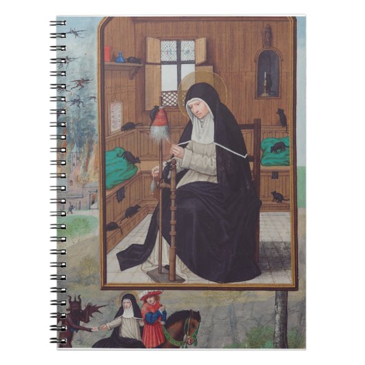 Saint Gertrude of Helfta by Simon Bening ノートブック (正面)