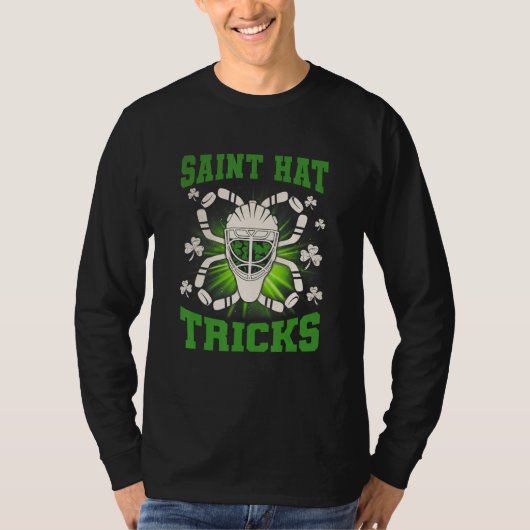 Saint Hat Tricks Leprechaun St Patrick Day Hockey  Tシャツ (正面)