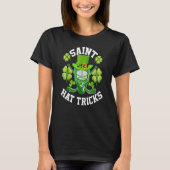 Saint Hat Tricks St Patrick's Day Hockey Hat Trick Tシャツ (正面)