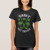 Saint Hattrick st Patrick's Day Hockey Hat Tricks  Tシャツ (正面)
