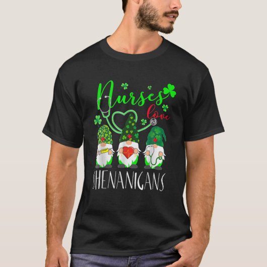 Saint Hattrick St Patrick's Day Hockey Hat Tricks Tシャツ (正面)