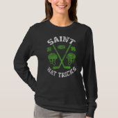 Saint Hattrick st Patrick's Day Hockey Hat Tricks  Tシャツ (正面)
