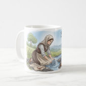 Saint Hunna- Patron Saint of Laundry  コーヒーマグカップ (正面左)