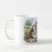 Saint Hunna- Patron Saint of Laundry  コーヒーマグカップ (左)