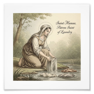Saint Hunna, Patron Saint of Laundry フォトプリント