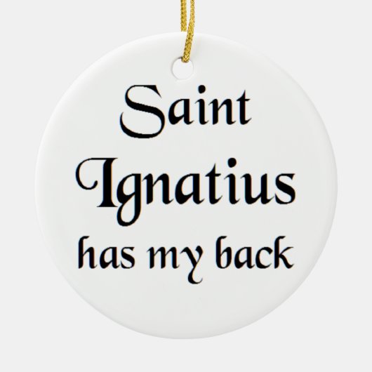 saint ignatius coffee mug セラミックオーナメント (正面)