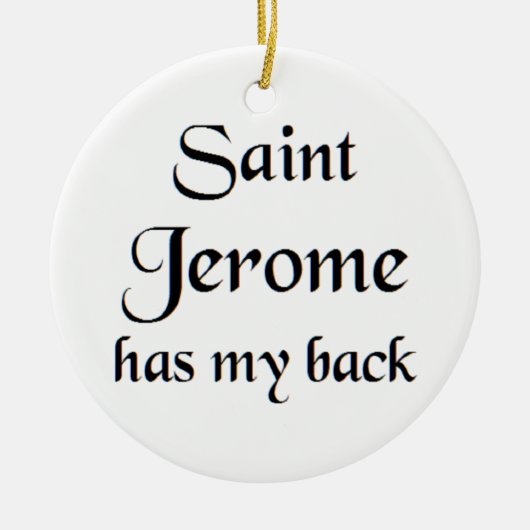 saint jerome セラミックオーナメント (正面)
