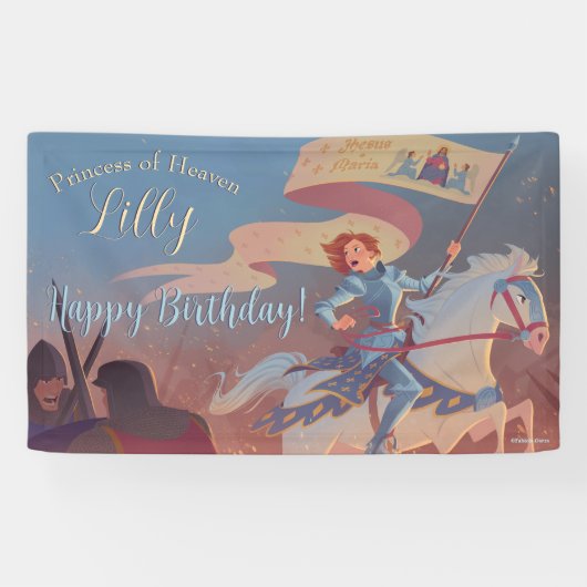 Saint Joan of Arc Banner (Customizable) 横断幕 (横)