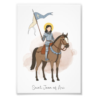 Saint Joan of Arc, Catholic Saint Photo Print フォトプリント