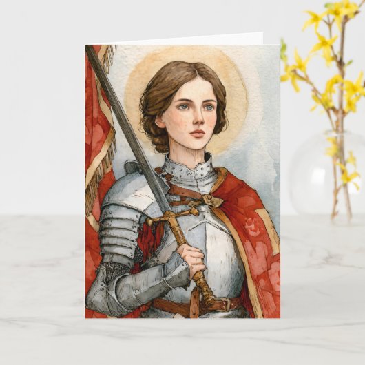 Saint Joan of Arc in Armor カード (黄色い花)