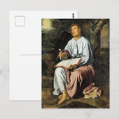 Saint John at Patmos, fine art, ポストカード (正面/裏面)