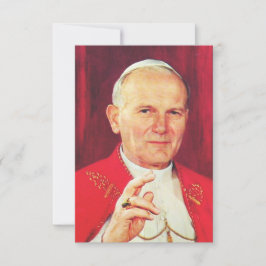 Saint John Paul II Apostle of Dignity Holy Card サンキューカード