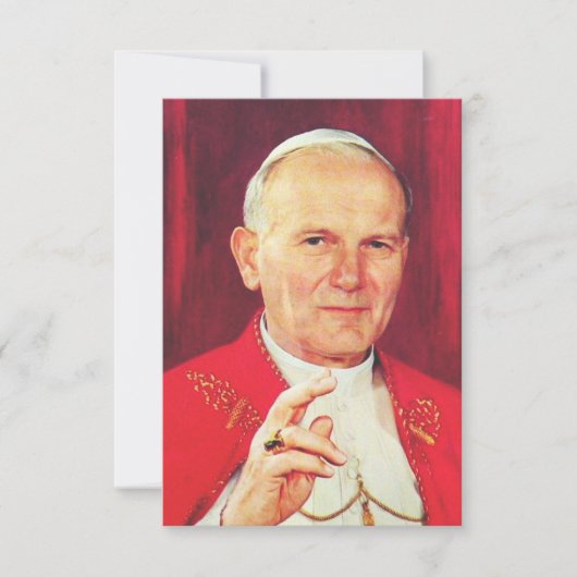 Saint John Paul II Apostle of Dignity Holy Card サンキューカード (正面)