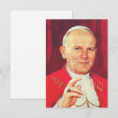 Saint John Paul II Apostle of Dignity Holy Card サンキューカード (正面/裏面)