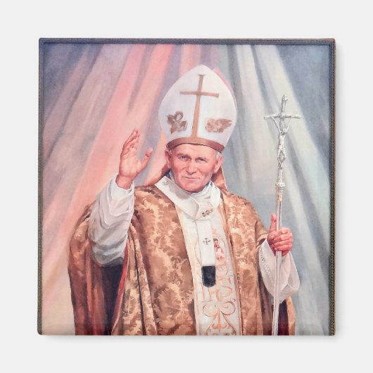 Saint John Paul II Display this Saint Proudly.  マグネット (正面)