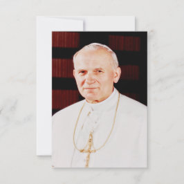 Saint John Paul II Holy Card サンキューカード