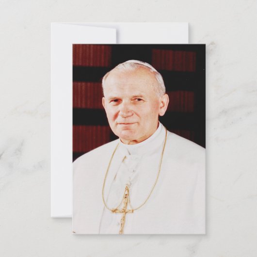 Saint John Paul II Holy Card サンキューカード (正面)