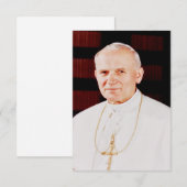 Saint John Paul II Holy Card サンキューカード (正面/裏面)
