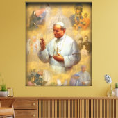 Saint John Paul II, JP2, San John Paolo II キャンバスプリント (インサイチュ (リビング))