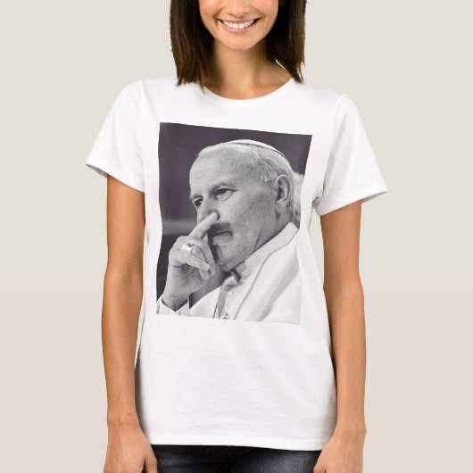 Saint John Paul II The Great Communicator Fine Art Tシャツ (正面)
