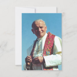 Saint John Paul II The Pilgrim of Hope Holy Card サンキューカード