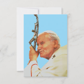 Saint John Paul II Witness to Hope Holy Card サンキューカード