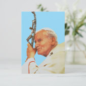 Saint John Paul II Witness to Hope Holy Card サンキューカード (スタンド正面)
