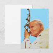 Saint John Paul II Witness to Hope Holy Card サンキューカード (正面/裏面)