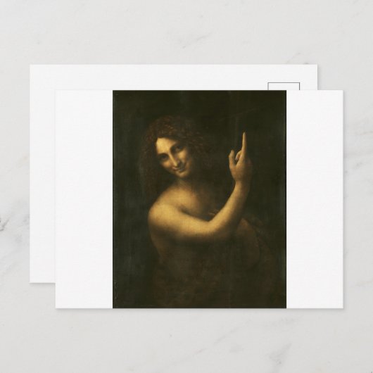 Saint John the Baptist by Leonardo da Vinci ポストカード (正面/裏面)