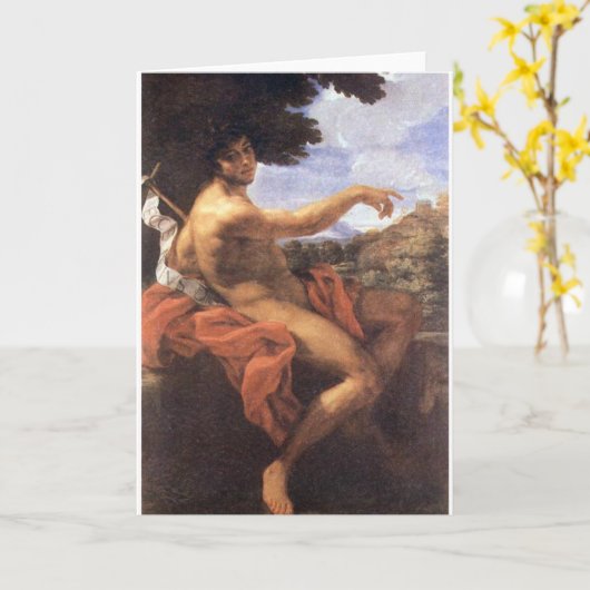 Saint John the Baptist Fine Art Greetings Card カード (黄色い花)