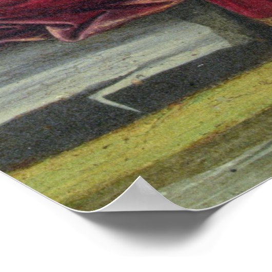 Saint John the Divine on Patmos, Writing the Book ポスター (角)