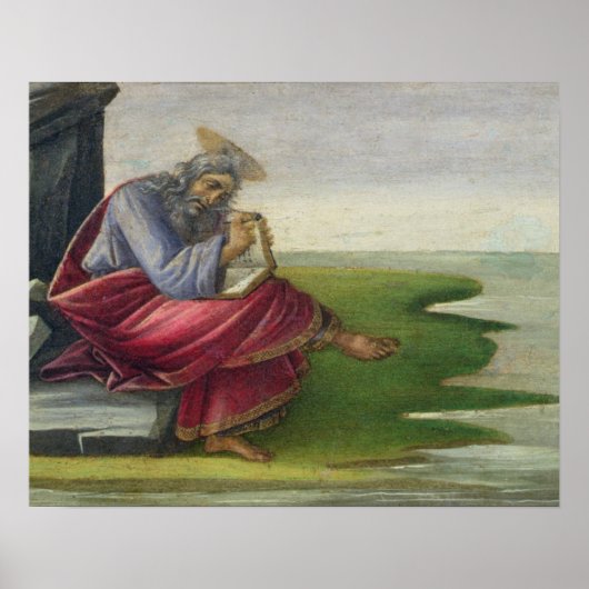 Saint John the Divine on Patmos, Writing the Book ポスター (正面)