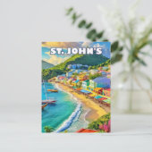 Saint John's, a sparkling jewel of the Caribbean ポストカード (スタンド正面)