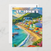 Saint John's, a sparkling jewel of the Caribbean ポストカード (正面/裏面)