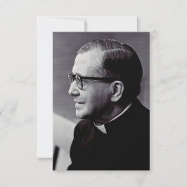 Saint Josemaria Escriva Premium Holy Card サンキューカード