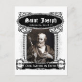 Saint Joseph – 信仰の父ポストカードカスタム ポストカード (正面)