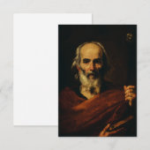 Saint Joseph Guardian of the Redeemer Holy Card サンキューカード (正面/裏面)