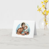 Saint Joseph-Novena養子縁組を追求する人々のために カード (黄色い花)