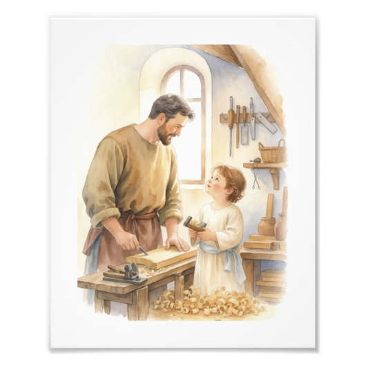 Saint Joseph The Carpenter フォトプリント (正面)
