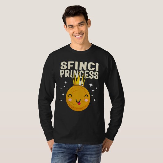 Saint Joseph's Day Sfinci Princess Cute Sicilian D Tシャツ (正面フル)