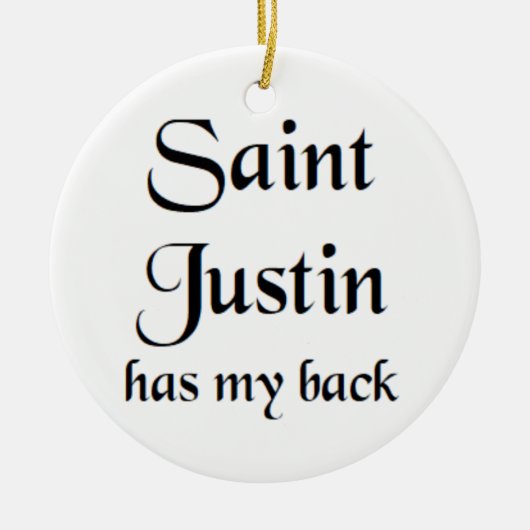 saint justin セラミックオーナメント (正面)