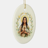 Saint Kateri Tekakwitha God's Peace and Blessings セラミックオーナメント (右)