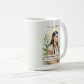 Saint Kateri Tekakwitha Religious Encouragement コーヒーマグカップ (正面右)