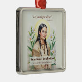 Saint Kateri Tekakwitha Religious Encouragement メタルオーナメント (右)