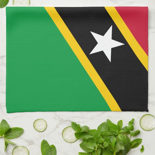 Saint Kitts and Nevis Flag キッチンタオル (折り畳み)