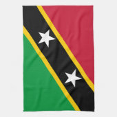Saint Kitts and Nevis Flag キッチンタオル (縦)