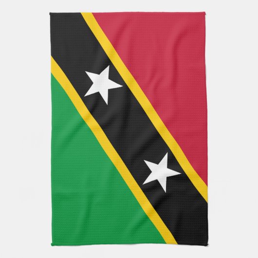 Saint Kitts and Nevis Flag キッチンタオル (縦)