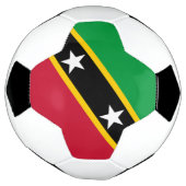 Saint Kitts and Nevis Flag サッカーボール (回転)