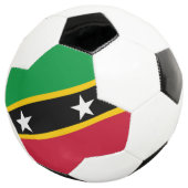 Saint Kitts and Nevis Flag サッカーボール (3/4)