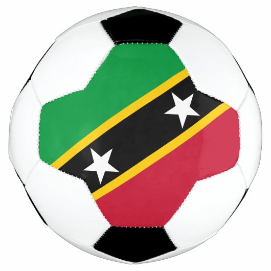 Saint Kitts and Nevis Flag サッカーボール (正面)